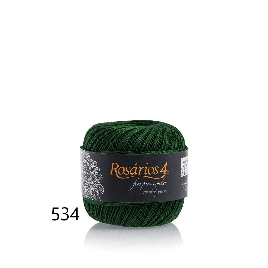 Linhas de Crochet Rosários 4, 50g- Cores Lisas