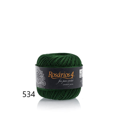 Linhas de Crochet Rosários 4, 50g- Cores Lisas